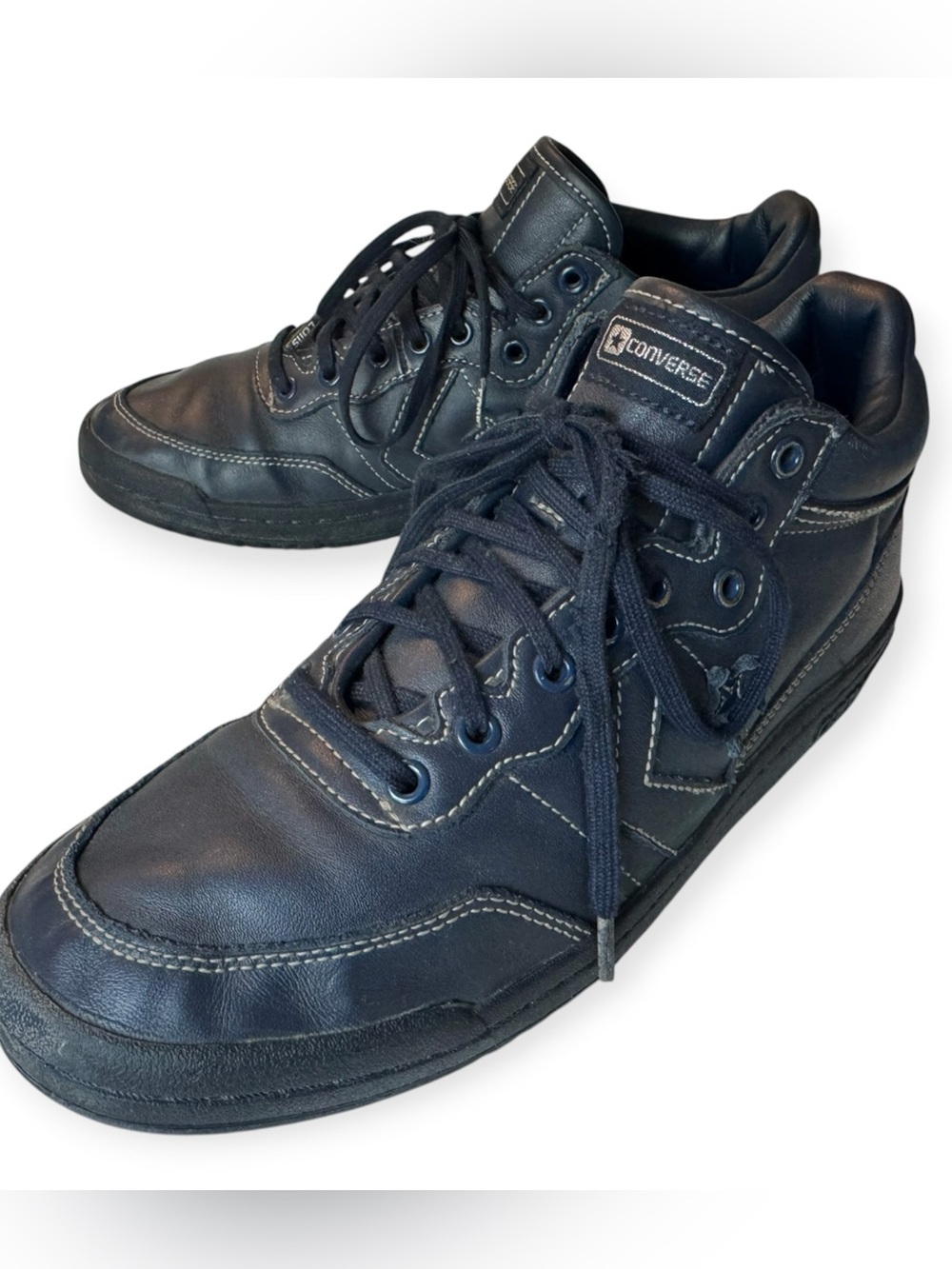 Converse Fastbreak Pro Mid "Sage Elsesser" Obsidian Navy Leather Sneakers